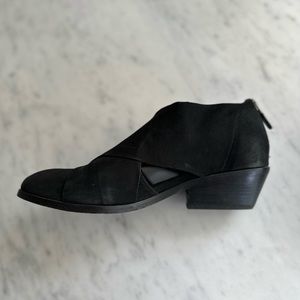 Eileen Fisher Soft Suede Boots, Black, Size 8